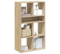 Libreria Rovere Sonoma 66x31x112 cm in Legno Multistrato - Modern Bookshelf for Living Room Office Sturdy Particle Board with Smooth Surface Ideal for Books, Decor Plants Easy Assembly & Maintenance