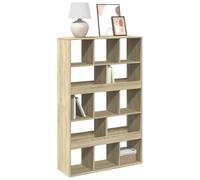 Libreria Rovere Sonoma Bookcase 100x33x156.5 cm in Particle Board, Modern Wooden Shelf for Living Room & Bedroom, Sturdy Storage Furniture with 5 Adjustable Shelves, Easy Assembly, Brown Finish