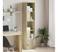 Libreria Rovere Sonoma Bookcase 40x36x189 cm in Multilayer Wood for Home & Office, 4 Shelves Storage Unit with Bottom Panel, Durable & Easy to Clean, Modern Design for Books Decor Display