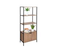 5five - libreria a 2 piani aliaj effetto rovere naturale