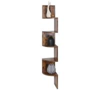 Libreria Scaffale Mensole Parete Angolare Moderna 5 Ripiani Angolo Industriale