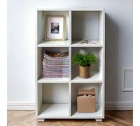 LIBRERIA SCAFFALE MODERNA LEGNO RIPIANI CUBI MENSOLE PARETE DESIGN CASA UFFICIO
