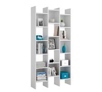 Libreria scaffale multiuso bianca con ripiani 96X25X192 cm studio camera 002257A