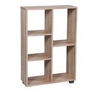 LIBRERIA SCAFFALE SALVASPAZIO MODERNA 5 RIPIANI BASSO ROVERE NATURALE h876024