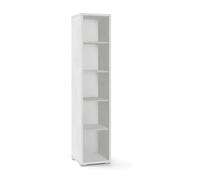 Libreria Scaffali Moderna Ripiani 5 Vani Parete Mensole Colonna Casa Ufficio