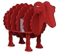 Libreria scaffali per soggiorno Creativo Pecora Animale Libro Rack , Personalizzato Biblioteca Pavimento Ornamenti Libreria, Grande Capacità Libreria per Camera da Letto (colore: Colore rosso