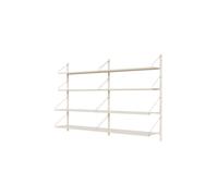 Libreria Shelf A Doppia Sezione 108,4x80 Bianco Caldo