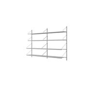 Libreria Shelf A Doppia Sezione 108,4x80 in Acciaio Inox