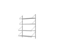 Libreria Shelf A Sezione Singola 108,4x80 in Acciaio Inox
