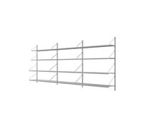 Libreria Shelf A Tre Sezioni, 108,4x80, in Acciaio Inox