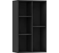 VidaXL Libreria/Credenza Nera 50x25x80 cm in Legno Multistrato