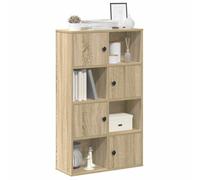 Libreria Sonoma rovere 60 x 24 x 101,5 cm, materiale in legno, 4 scomparti, struttura flessibile, per libri, decorazioni, documenti, molto spazio, facile da pulire, durevole