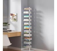 Libreria Spine, Libreria Alta e Stretta ad Albero, Mensola Espositiva Multiuso con Montaggio Fai da Te in 8 Direzioni, Mensola Angolare per Piccoli Spazi(11-layer)