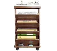 Libreria stretta per piccoli spazi, scaffale angolare autoportante per libri, scaffale portaoggetti mobile, scaffale da scrivania per aule