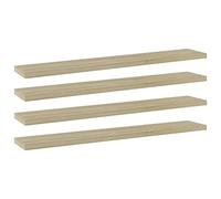 Libreria Tavole 4 pz Rovere Sonoma 60x10x1,5 cm Ingegnerizzato Legno Mobili Scaffalatura