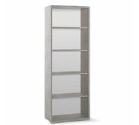 Libreria ufficio con ripiani Mobile armadio a giorno cemento 199x71x41 cm