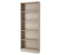 Libreria Ufficio Modulare 4 Ripiani 79x27x203 Effetto Legno Working