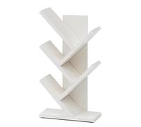 Libreria verticale a 5 livelli bianca per soggiorno, camera da letto e ufficio, moderna libreria da pavimento a 9/7/5 livelli per una nizzazione elegante