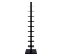 Libreria Verticale A Torre, Libreria A 9 Ripiani, Torre Verticale Per Libri Per Piccoli Spazi, Libreria In Metallo, Per Piccoli Spazi, Soggiorni, Uffici