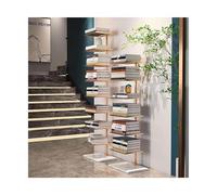 Libreria verticale a torre, libreria autoportante con scaffali aperti, alta e stretta per piccoli spazi, parete pavimento, libreria per soggiorno, camera da letto, ufficio