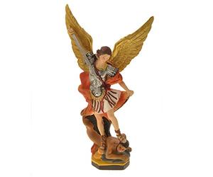 LibreriadelSanto.it Statua San Michele in Resina Colorata - Altezza 30 cm