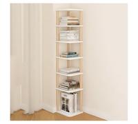 Librerie Angolari Indipendenti, Libreria Angolare Aperta, Scaffale Angolare Alto A 4-8 Livelli, Spazio Di Archiviazione A Forma Di L For Piccoli Spazi(Color 1,7 tiers)