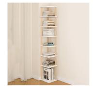 Librerie Angolari Indipendenti, Libreria Angolare Aperta, Scaffale Angolare Alto A 4-8 Livelli, Spazio Di Archiviazione A Forma Di L For Piccoli Spazi(Color 1,8 tiers)
