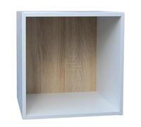 Librerie Modulari CubiStack: Cubi Componibili con e senza Sportello (Stile Aperto Rovere)