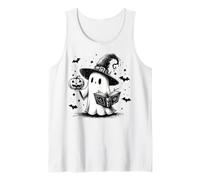 Libresca Fantasma Capello da Strega Topo di Biblioteca Libri Canotta