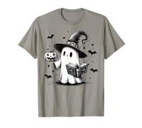 Libresca Fantasma Capello da Strega Topo di Biblioteca Libri Maglietta