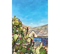 Libreta Artística Inspirada en México - Real de Catorce | Escarabajo Design: Cuaderno de notas y diario personal con ilustración contemporánea de ... - 120 páginas rayadas, tamaño 6x9 pulgadas