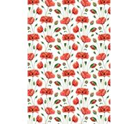 Libreta de amapolas: Cuaderno in líneas con diseño floral delicado