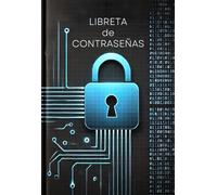Libreta de contraseñas pequeña A6 en español: Cuaderno de bolso para guardar password, datos de usuario, claves de acceso, direcciones de internet, ... fichas, para anotar hasta 1986 contraseñas.