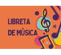 Libreta de música: Cuaderno de música pentagramado