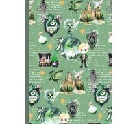 Libreta de notas- punteada- puntos- escuela de magia- mundo mágico- green wizard: 100 páginas