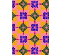 Libreta Geométrica Colorida: Cuaderno con Renglones y Diseño Alegre de Formas y Colores