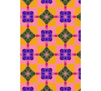 Libreta Geométrica Colorida: Cuaderno con Renglones y Diseño Alegre de Formas y Colores