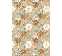 Libreta Margaritas Beige: Cuaderno sin Renglones con Ramo de Flores en Cada Página