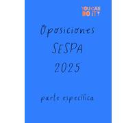 Libreta para apuntes de las oposiciones al SESPA 2025 parte específica.