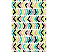 Libreta pinceladas de color: Cuaderno con líneas y diseño artístico moderno