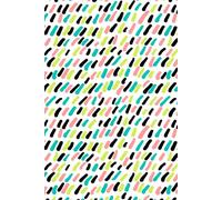 Libreta pinceladas de color: Cuaderno con líneas y diseño artístico moderno