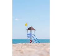 Libreta torre de vigilancia en la playa: Cuaderno con líneas para diario personal, notas creativas, journaling y regalo para amantes del mar