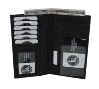 Libretto Assegni Cover Supporto Super Slim Tinta Unita Uomo Donna IN Vera Pelle