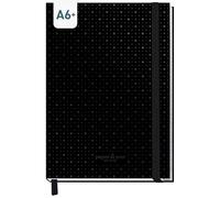Libretto delle password A6+ Indice A-Z per dati d´accesso "Black Edition" | Per dati sensibili: 139 pagine di carta premium da 120g/m², copertina rigida, elastico, segnalibro & shortlist per 320 voci