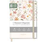 Libretto delle password A6+ Indice A-Z per dati d´accesso "Wild Blossoms"