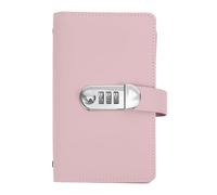 Libretto di Risparmio con Lucchetto, Quaderno Budget Rosa per Casa | Pagine Doppie, Scomparti Doppi, per Contanti e Carte, Uso Elegante in Ufficio e Casa