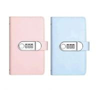 Libretto for sfide di risparmio con 100 buste con blocco password, raccoglitore for risparmiare denaro for 12 mesi, un modo semplice e divertente for risparmiare(Pink+blue)