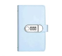 Libretto for sfide di risparmio con 100 buste con blocco password, raccoglitore for risparmiare denaro for 12 mesi, un modo semplice e divertente for risparmiare(Blue)