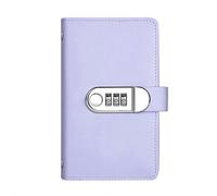 Libretto for sfide di risparmio con 100 buste con blocco password, raccoglitore for risparmiare denaro for 12 mesi, un modo semplice e divertente for risparmiare(Purple)