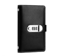 Libretto for sfide di risparmio con 100 buste con blocco password, raccoglitore for risparmiare denaro for 12 mesi, un modo semplice e divertente for risparmiare(Noir)